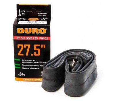 Камера DURO 27.5" 27.5х1.95/2.125 F/V-52 (ФРАНЦУЗСКИЙ НИППЕЛЬ!!!) Камера DURO 27.5" 27.5х1.95/2.125 F/V-52 (ФРАНЦУЗСКИЙ НИППЕЛЬ!!!)