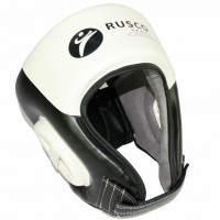 Шлем RuscoSport с усилением чёрно-белый