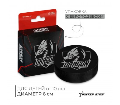 Шайба хоккейная Winter Star деткая d=6см 9816481 Шайба хоккейная Winter Star деткая d=6см 9816481