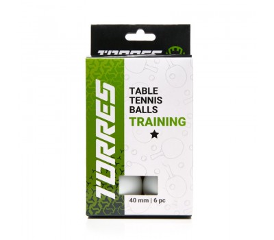 Шарики для н/т TORRES Training 1* TT23016 40мм 6шт Шарики для н/т TORRES Training 1* TT23016 40мм 6шт
