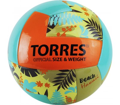 Мяч вол. пляжн. TORRES Hawaii V32075B р.5