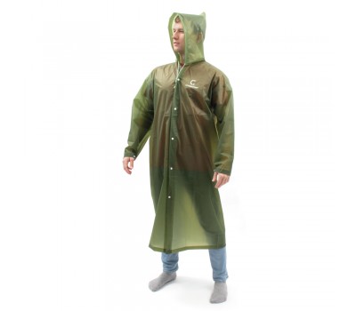 Плащ-дождевик СЛЕДОПЫТ 68х120см army green р.48-50
