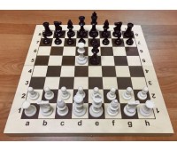 Шахматы фигуры пластик № 7 с доской складной 43см Шахматы фигуры пластик № 7 с доской складной 43см