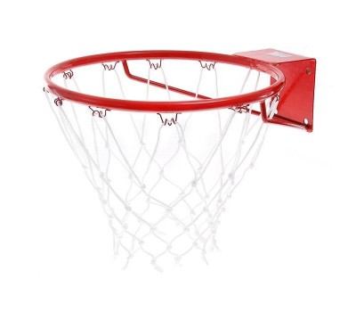 Кольцо баскетбольное с упором №7 с сеткой(450мм)