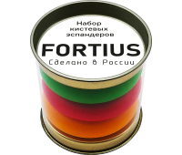 Набор кистевых эспандеров "Fortius" 3шт (20,30,40кг)(тубус)