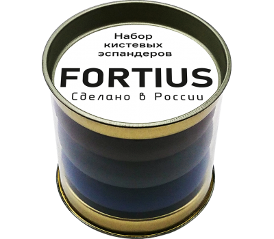 Набор кистевых эспандеров "Fortius" 3шт (50,60,70кг)(тубус)