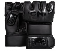 Перчатки для MMA Venum черный кож/зам