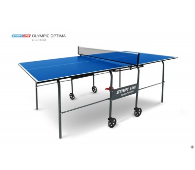 Стол теннисный Olympic Optima Синий с сеткой Стол теннисный Olympic Optima Синий с сеткой