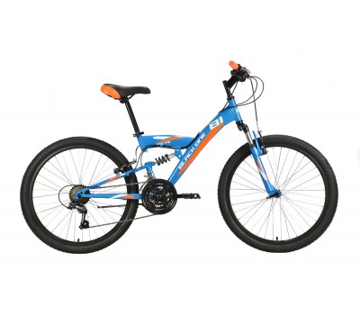 Велосипед Black One Ice FS 24 синий/оранжевый 