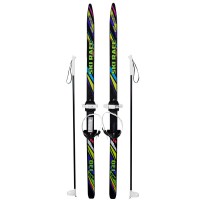 Лыжи детские Ski Race 130см/100см с палками 