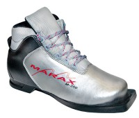 Ботинки лыжные Marax M-350/NN-75 сереб/черн